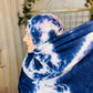 Tie Dye Jersey Hijab: Stormy Skies