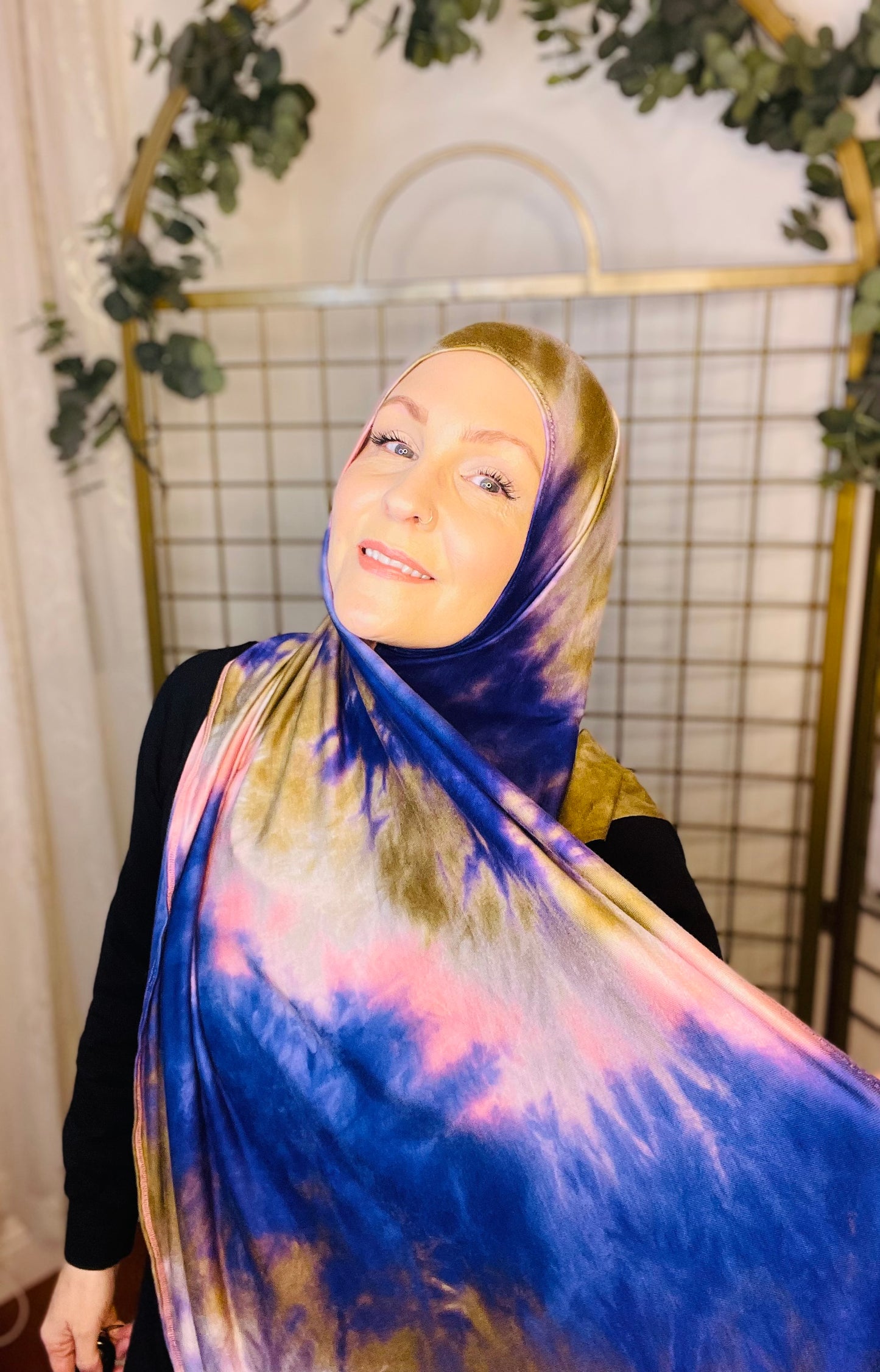 Tie Dye Jersey Hijab: All Along The Watchtower