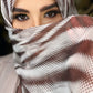 Crinkle Chiffon Hijab: Shimmer Cocoa