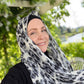 Chiffon Hijab: Snow Leopard
