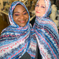 Limited Edition Woven Chiffon Hijab: Seaside Dawn