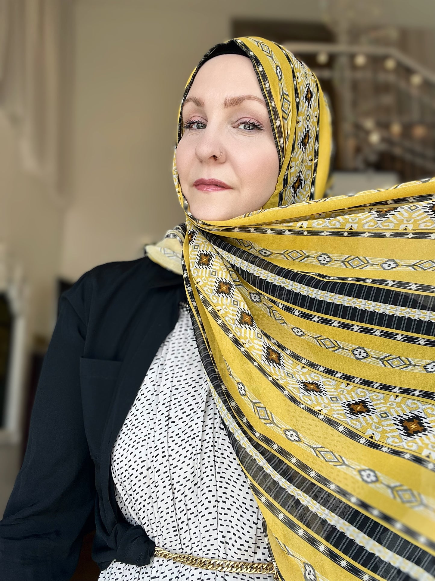 Crepe Chiffon Hijab: Italian Tuscan Harvest