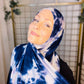 Tie Dye Jersey Hijab: Stormy Skies