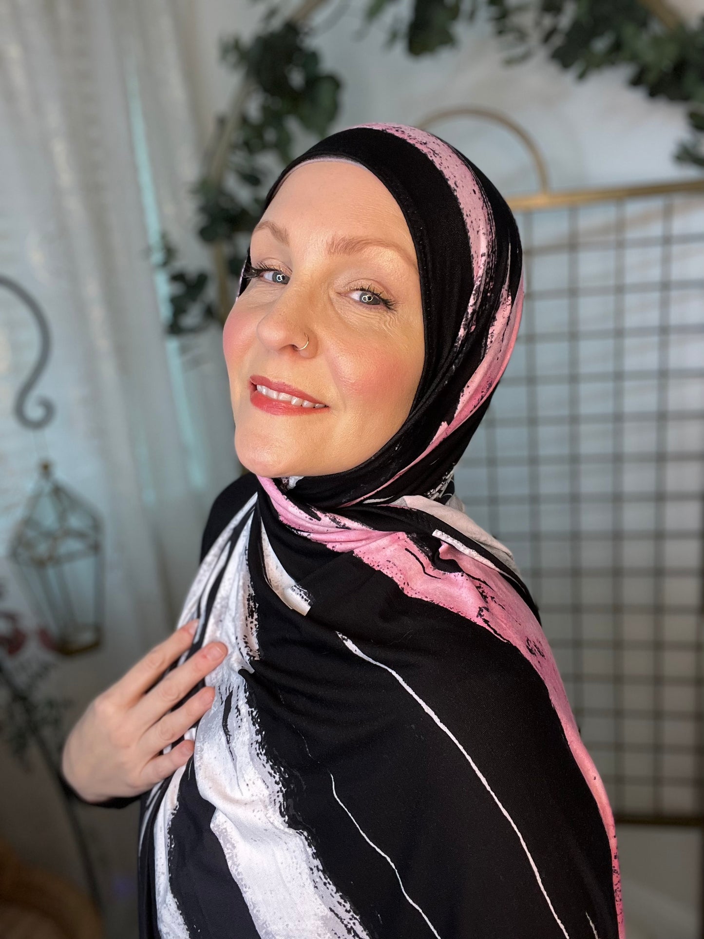 Printed Jersey Hijab: Saved By The Bell