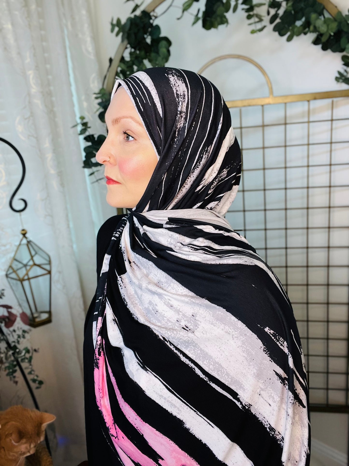 Printed Jersey Hijab: Saved By The Bell