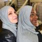 Woven Jersey Hijab: Grey Matter