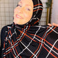Printed Jersey Hijab: Italian Lujo Plaid