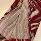 Printed Jersey Hijab: Crimson Zebra