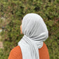 Tissue Jersey Hijab: Heather Grey