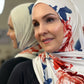 Printed Jersey Hijab: First Roses of Spring