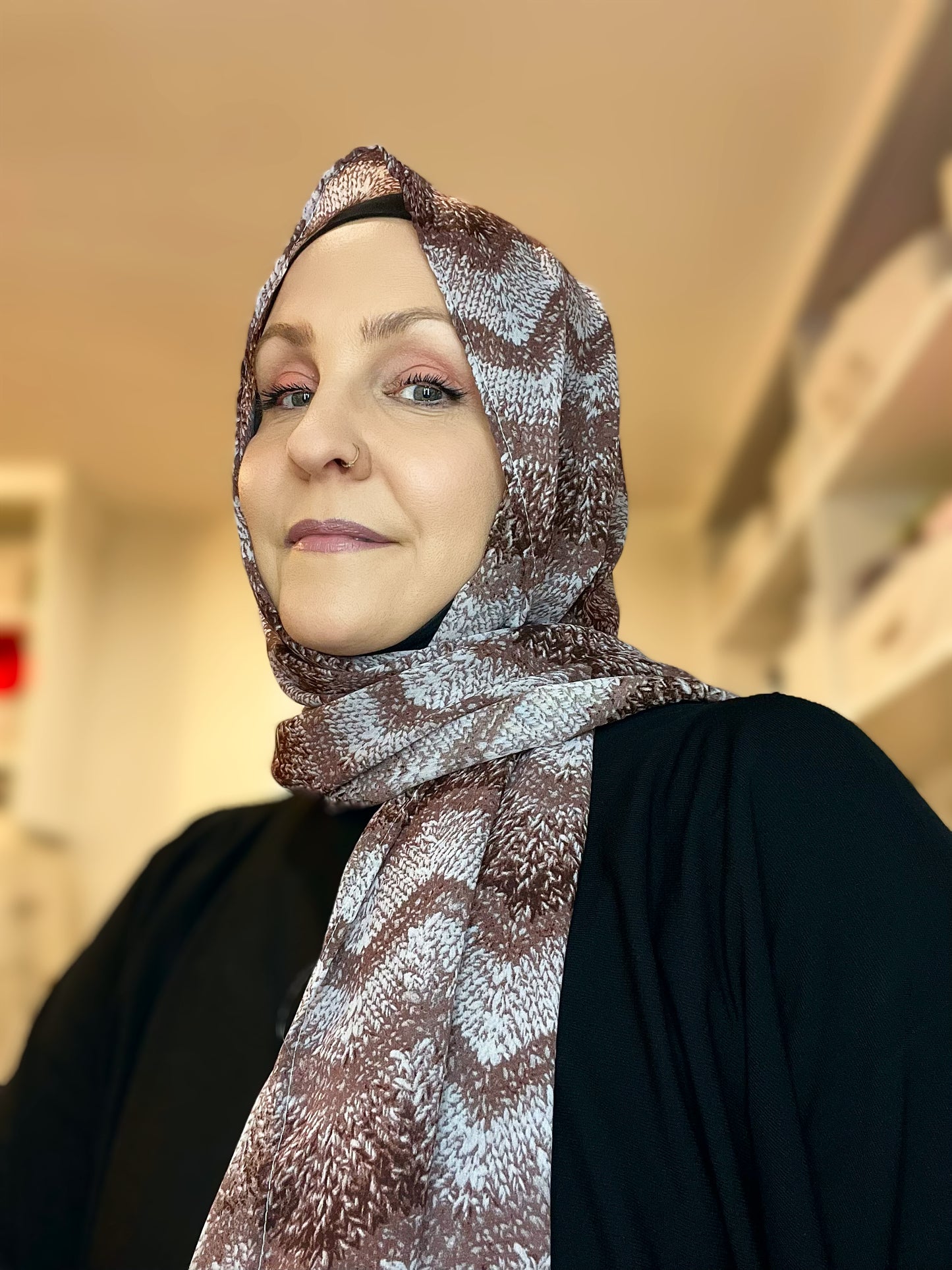 Chiffon Hijab: Cool Weather ZigZag