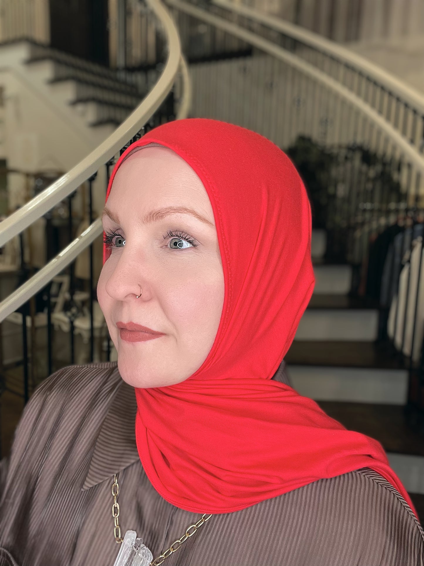 Jersey Hijab: Scarlet Red
