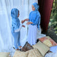 Tie Dye Jersey Hijab: Deep Ocean