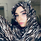 Georgette Chiffon Hijab: Espresso Tiger