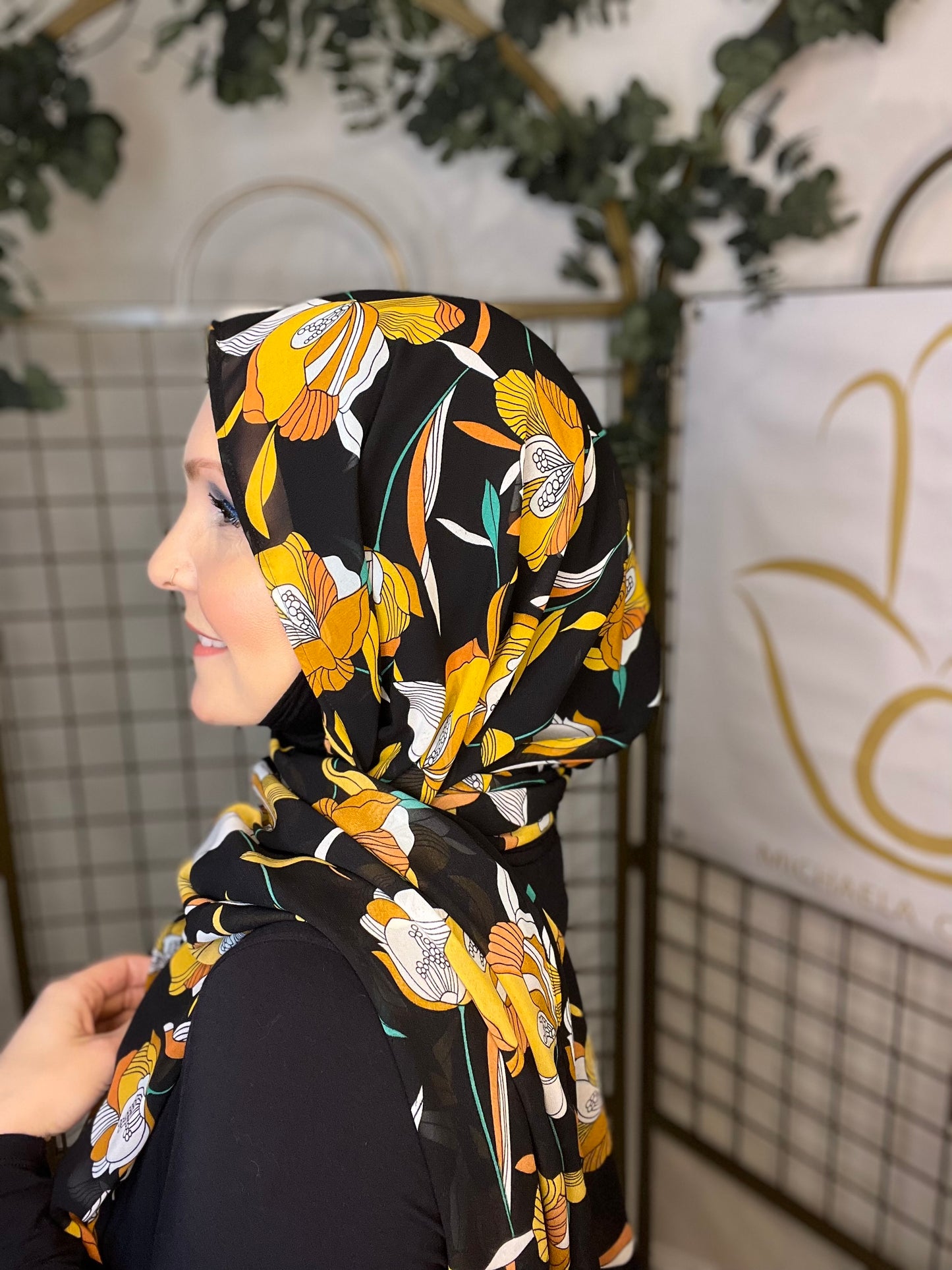 Limited Edition Chiffon Hijab: Irresistible Irises