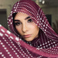 Georgette Chiffon Hijab: Sangria Plaid