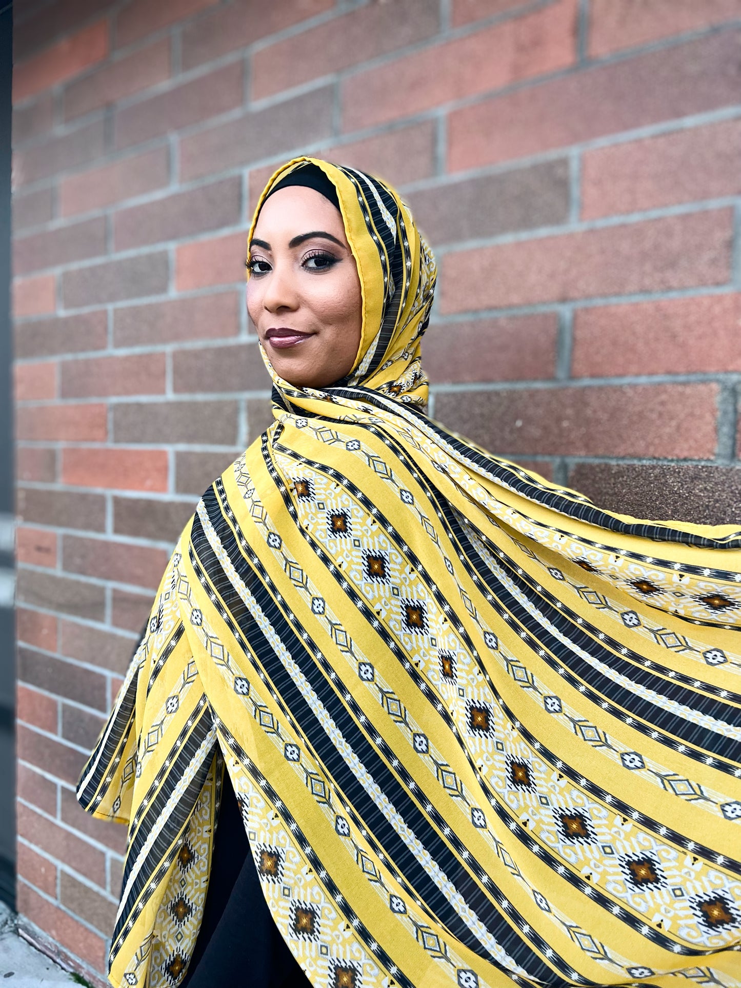 Crepe Chiffon Hijab: Italian Tuscan Harvest