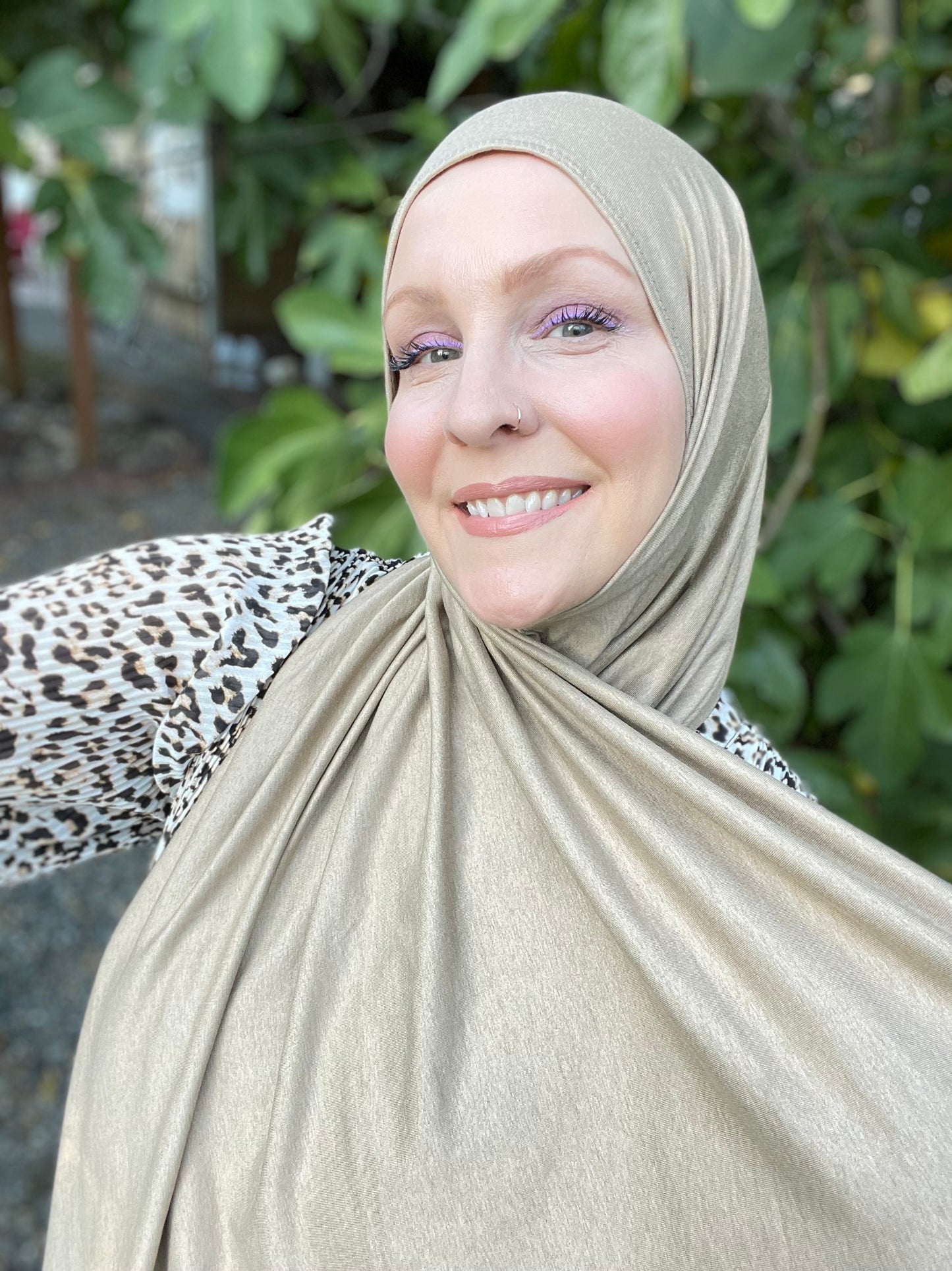 Solid Jersey Hijab: Desert Tan
