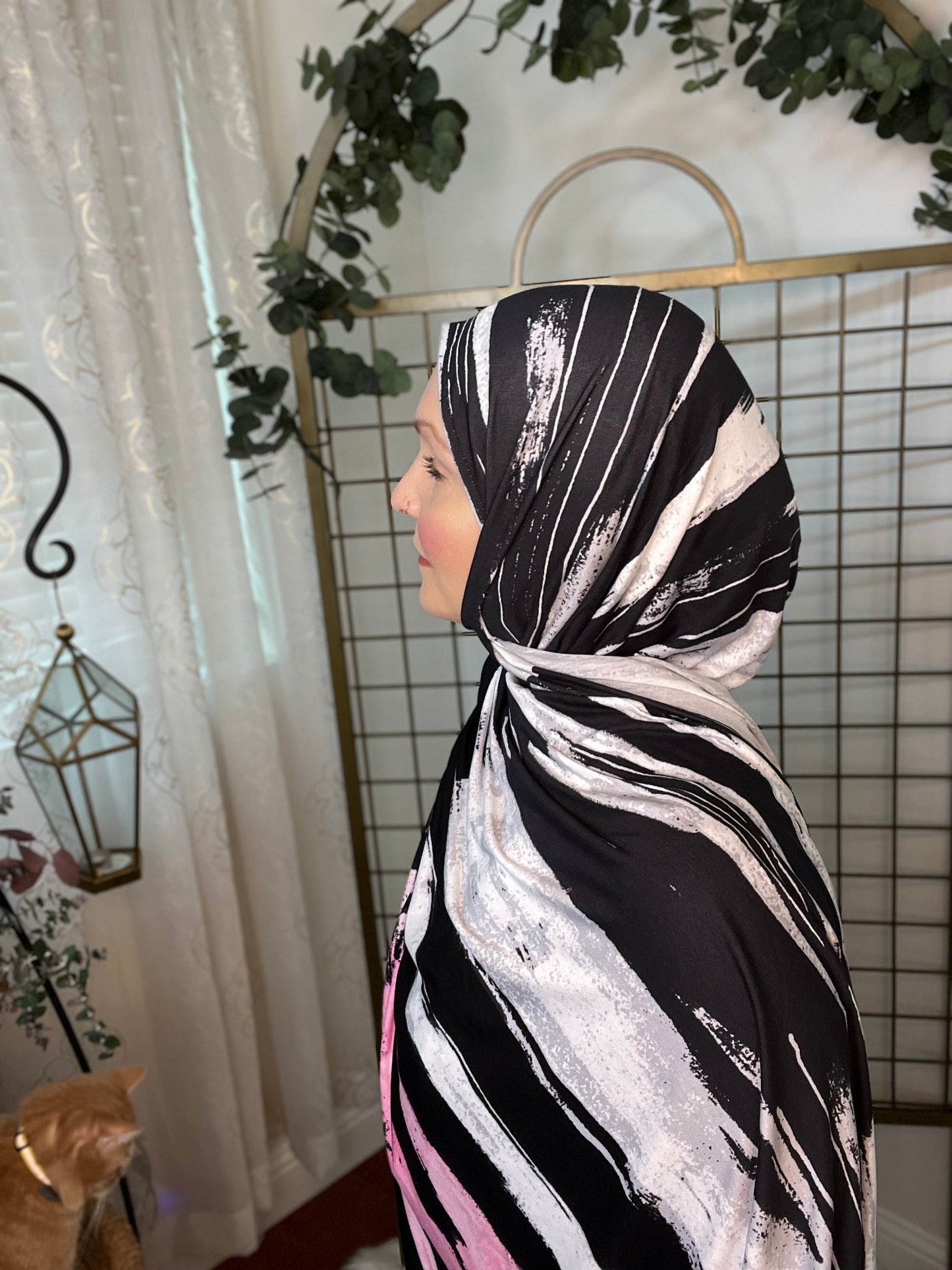 Printed Jersey Hijab: Saved By The Bell