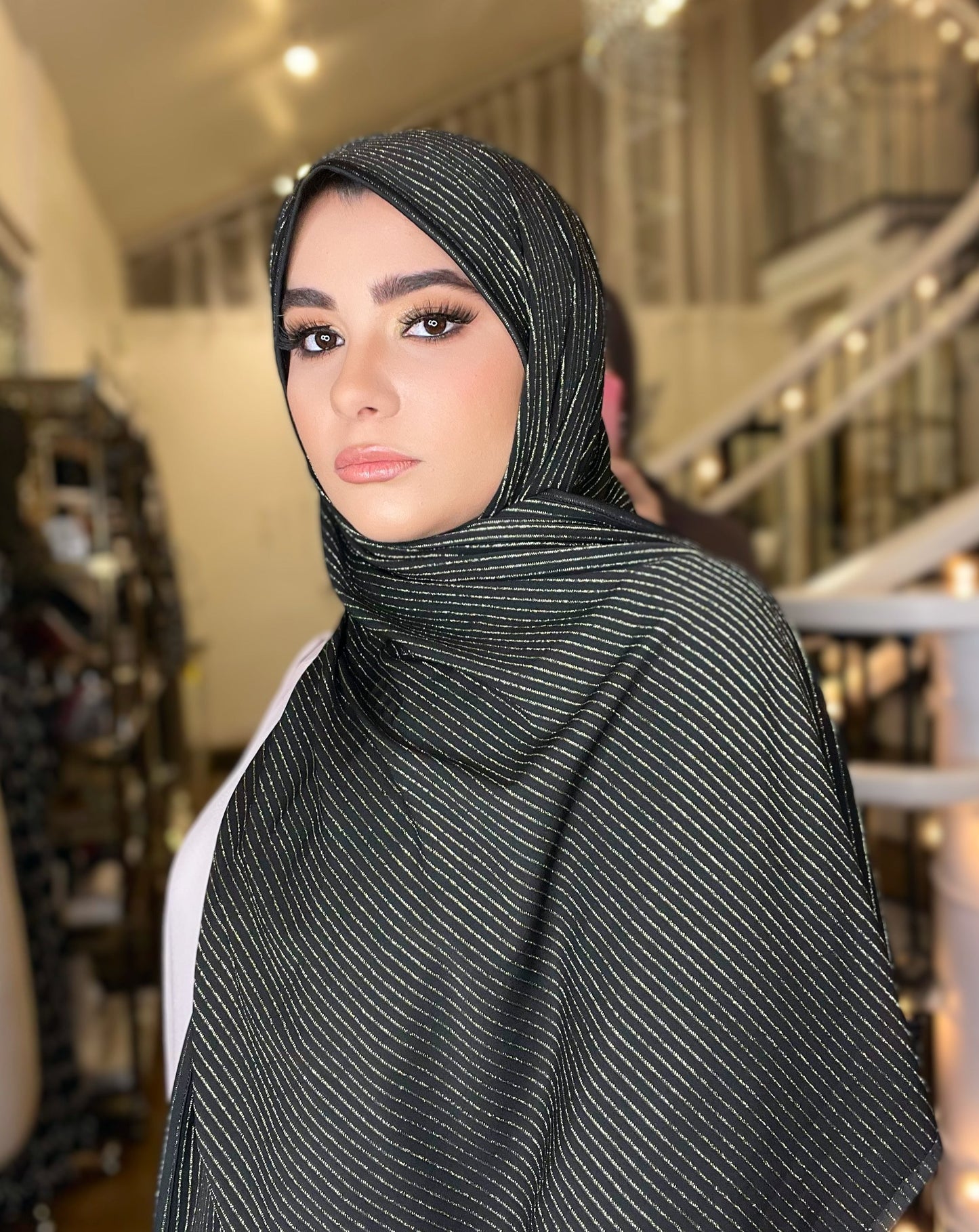 Sparkle Jersey Hijab: La Noche