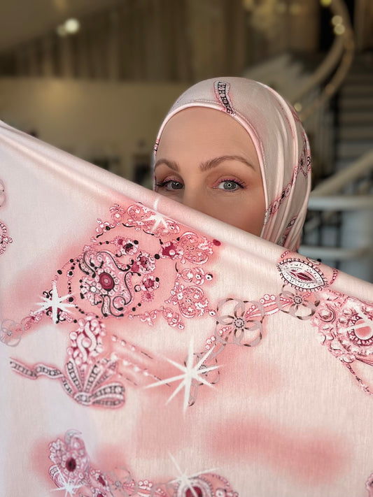 Printed Jersey Hijab: Hijab is My Crown
