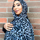 Crinkle Chiffon Hijab: Shadow Leopard