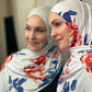 Printed Jersey Hijab: First Roses of Spring