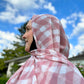 Chiffon Hijab: Blushed Checkers