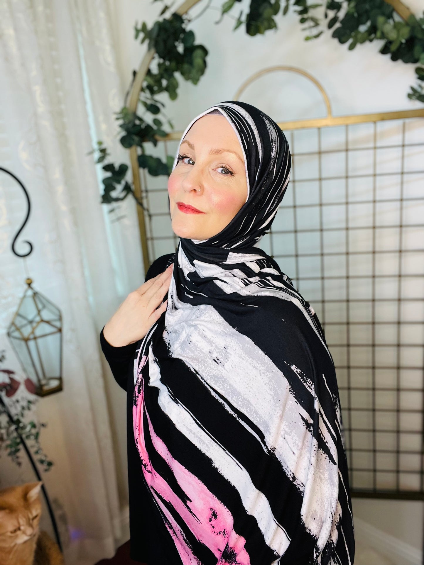 Printed Jersey Hijab: Saved By The Bell