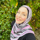 Printed Jersey Hijab: Quartz Crystal Magia