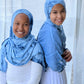 Tie Dye Jersey Hijab: Deep Ocean