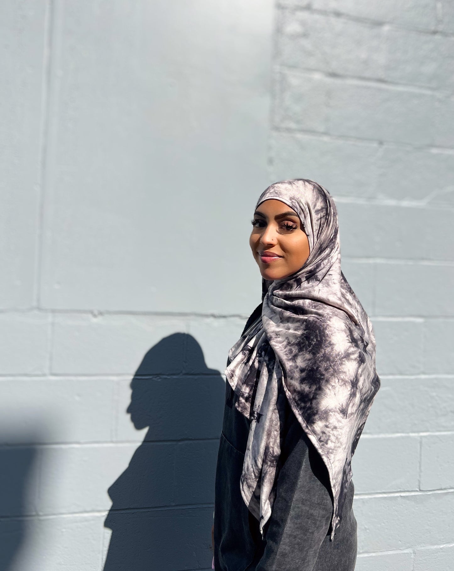 Tie Dye Jersey Hijab: Smokey Eyes