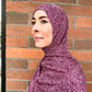 Printed Jersey Hijab: Celebration Burgundy