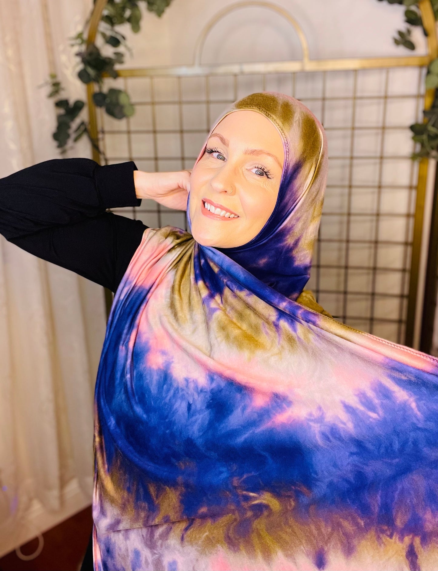 Tie Dye Jersey Hijab: All Along The Watchtower