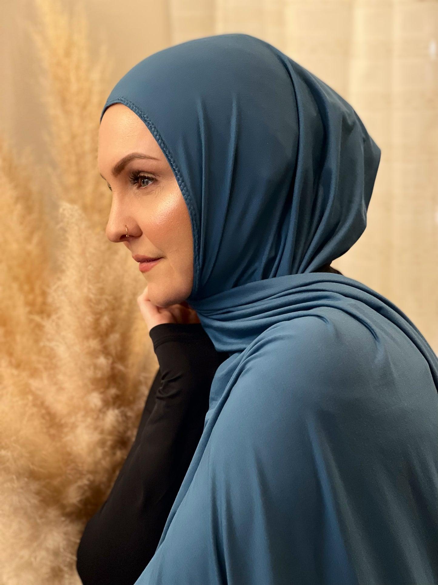 Jersey Hijab: Sea Blue