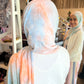 Tie Dye Jersey Hijab: Brooding Sunset & Sky