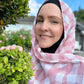 Chiffon Hijab: Blushed Checkers