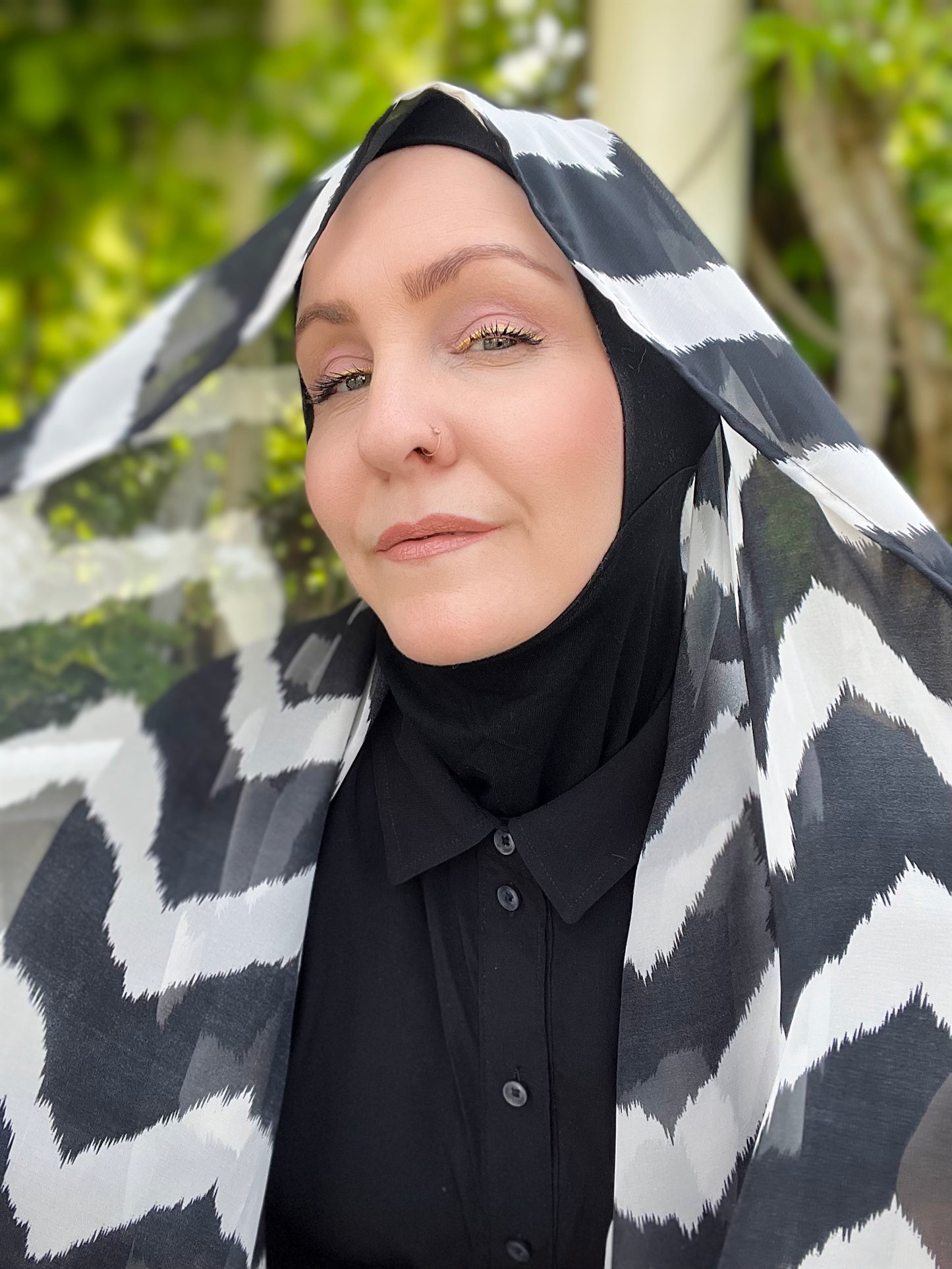 Chiffon Hijab: Statement Chevron