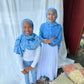 Tie Dye Jersey Hijab: Deep Ocean