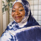 Tie Dye Jersey Hijab: Stormy Skies