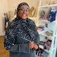 Printed Jersey Hijab: Cat Woman Meow