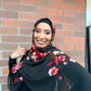 Limited Edition Chiffon Hijab: Moody Roses