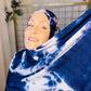Tie Dye Jersey Hijab: Stormy Skies