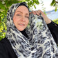 Chiffon Hijab: Snow Leopard