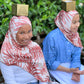 Printed Jersey Hijab: Rustic Peachy Palms