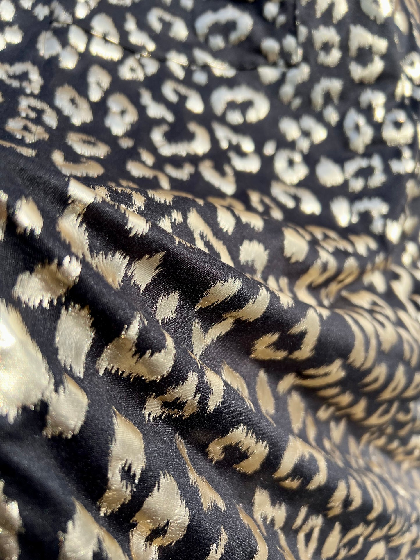 Signature MC Kimono: Gold Metallic Leopard