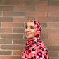Printed Jersey Hijab: Ruby Red Rachel