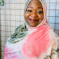 Tie Dye Jersey Hijab: Watermelon Mojito