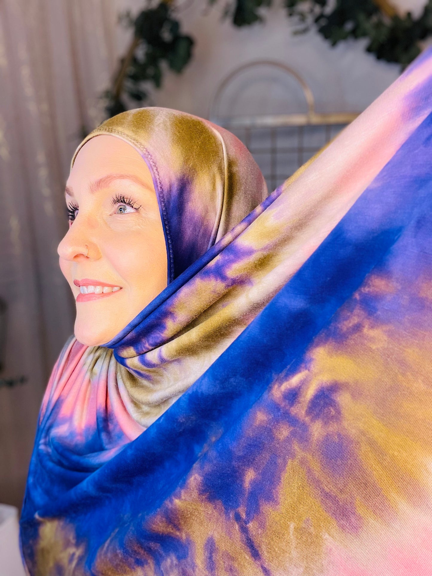 Tie Dye Jersey Hijab: All Along The Watchtower