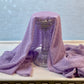 Crepe Chiffon Hijab: Lavender Bubbles